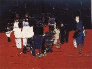 Nicolas de Stael Footballer oil on canvas